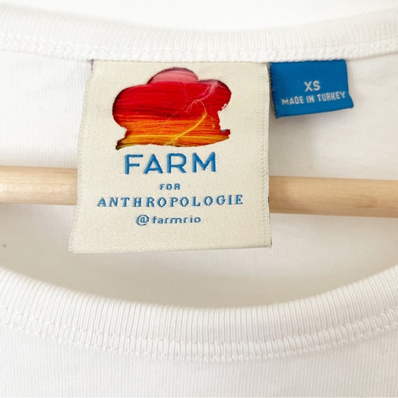Anthropologie Farm Rio Brazil Pineapple Tropic Graphic White T-Shirt in XS EUC - Picture 10 of 12